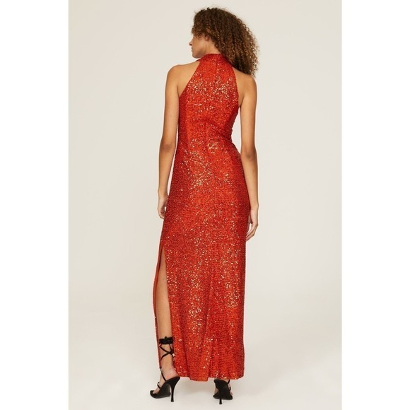Rachel Rachel Roy Harland Gown Sequin Red S - Picture 3 of 11